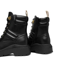 Anfibi Donna LIU JO Andrea 02 in Pelle Nera con Dettagli Bold