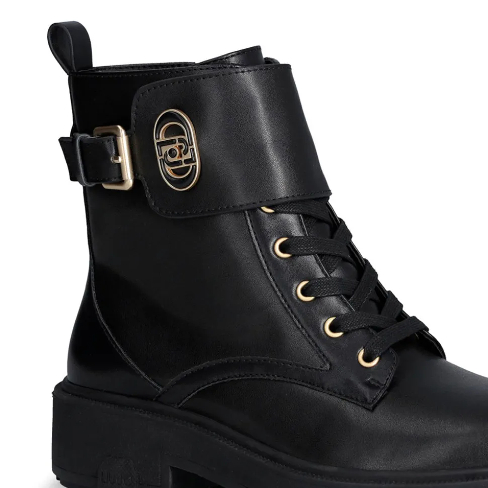 Anfibi Donna LIU JO London 03 in Pelle Nera