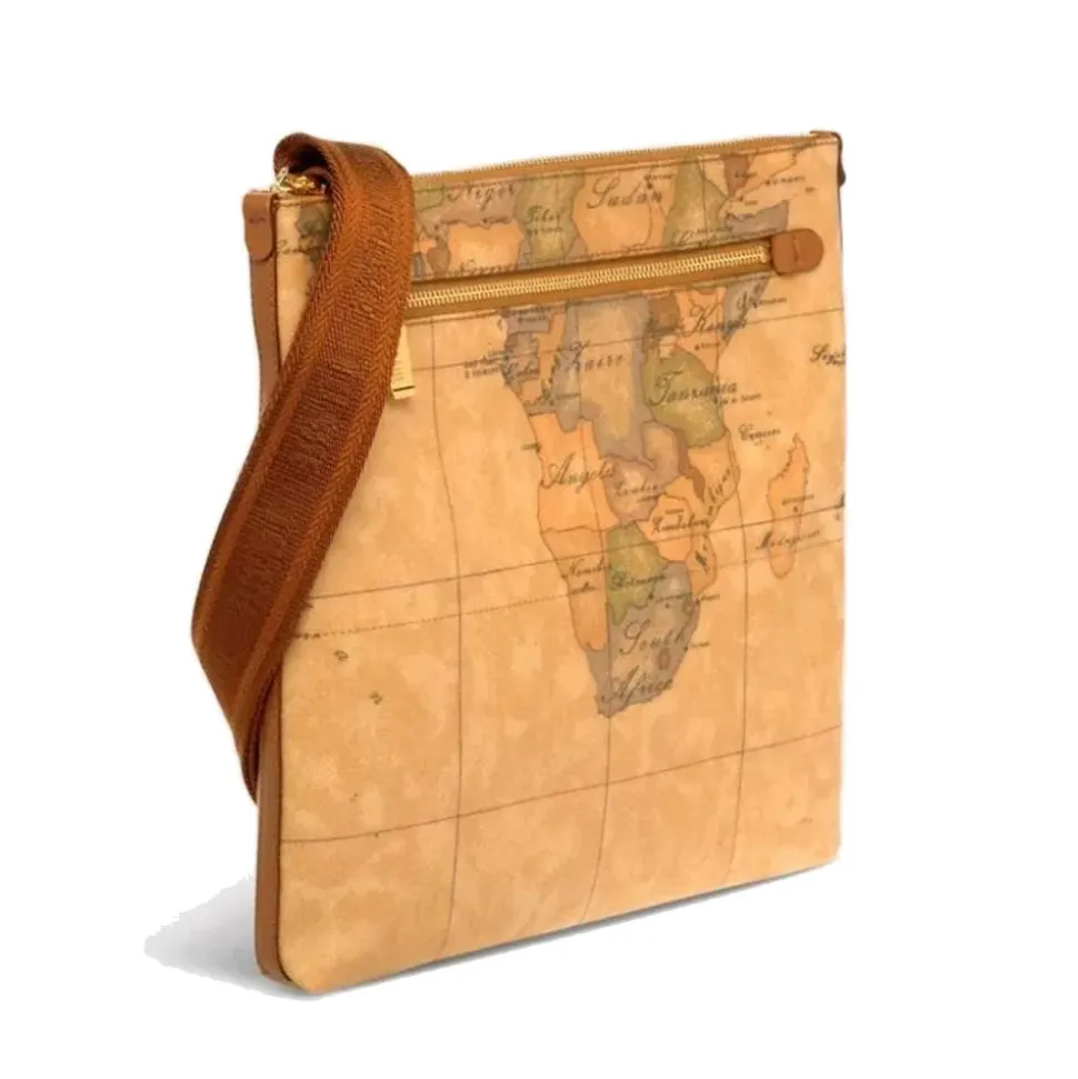 Bandoliera Grande a Tracolla 1A Classe Alviero Martini stampa Geo Classic D084