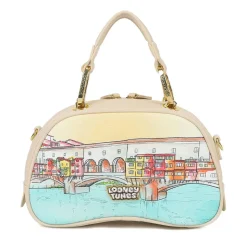 Bauletto Donna a Mano Media BRACCIALINI linea Cartoline Looney Tunes stampa Firenze