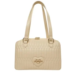 Bauletto Donna a Spalla LOVE MOSCHINO linea Bubby Love in Ecopelle color Burro