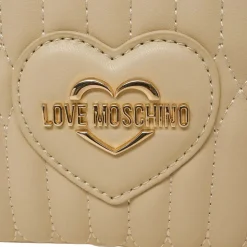 Bauletto Donna a Spalla LOVE MOSCHINO linea Bubby Love in Ecopelle color Burro