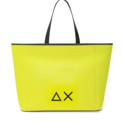 Borsa a Mano Media SUN68 linea Jacqueline in Scuba Giallo Fluo