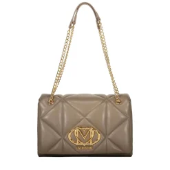 Borsa a Spalla e a Tracolla Trapuntata LOVE MOSCHINO linea Embossed Taupe