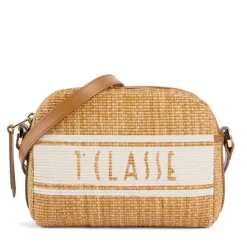 Borsa a Tracolla 1A Classe Alviero Martini linea Rafia Coast color Cuoio LE92