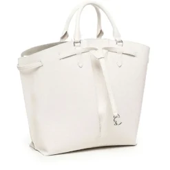 Borsa Donna a Mano a Secchiello COCCINELLE in Pelle Colore Blanco linea Flores