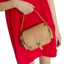 Borsa Donna a Mano COCCINELLE in Pelle Colore Blanco linea Campus Mini