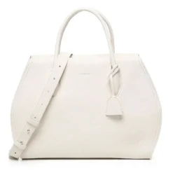 Borsa Donna a Mano COCCINELLE in Pelle Linea Lord colore Blanco