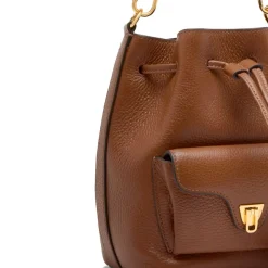 Borsa Donna a Mano COCCINELLE in Pelle linea Beat Generation Small Colore Cognac