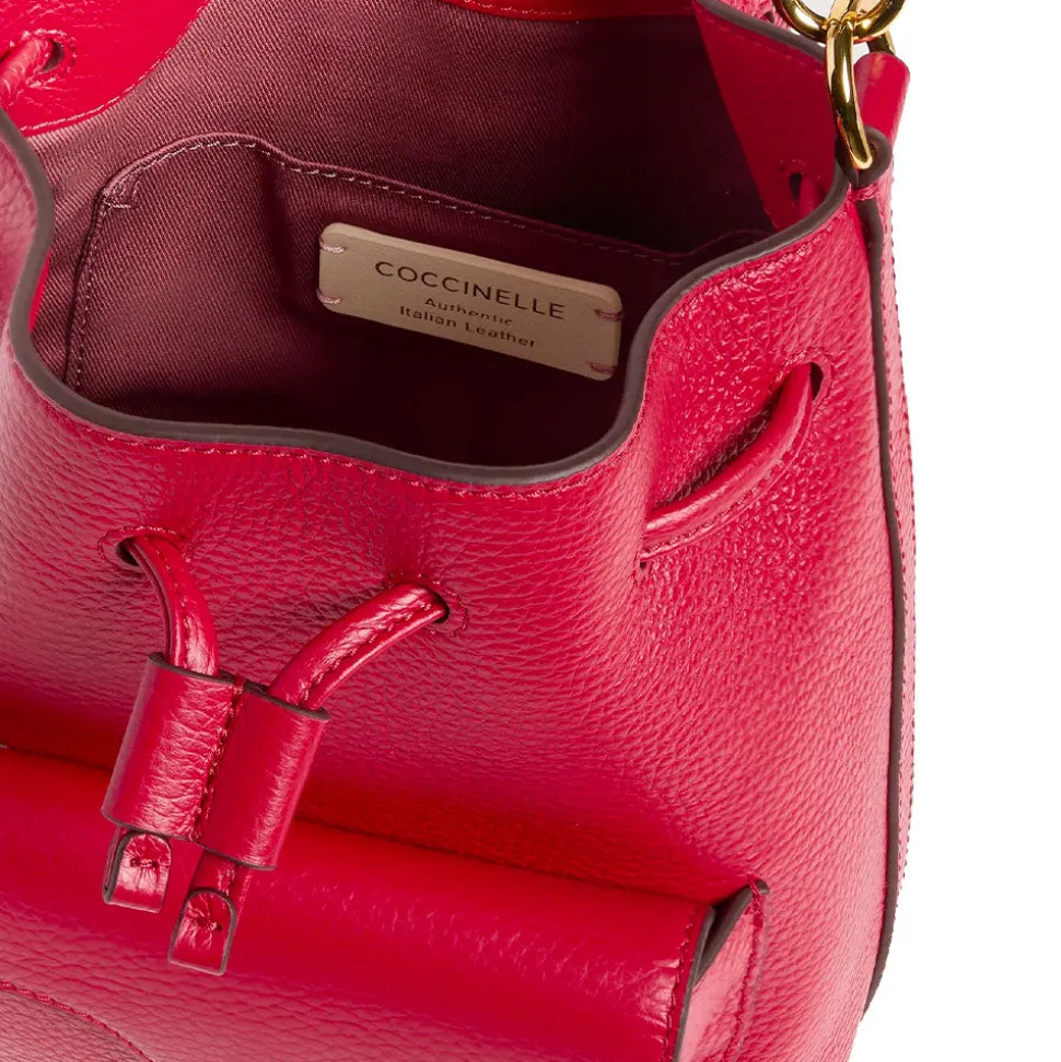 Borsa Donna a Mano COCCINELLE in Pelle linea Beat Generation Small Colore Scarlet