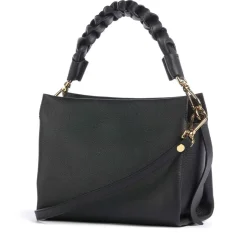 Borsa Donna a Mano COCCINELLE linea Boheme Small in Pelle Nero - Cognac
