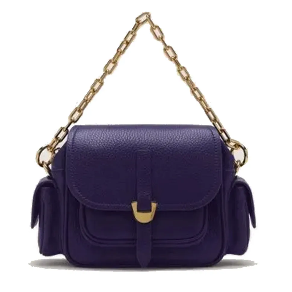 Borsa Donna a Mano COCCINELLE in Pelle Colore Royal Blue linea Campus Mini
