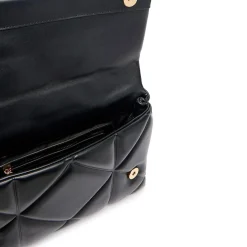 Borsa Donna a Mano con Tracolla LOVE MOSCHINO linea Embossed Trapuntata Nera