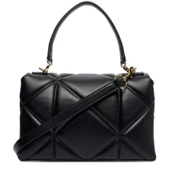 Borsa Donna a Mano con Tracolla LOVE MOSCHINO linea Embossed Trapuntata Nera
