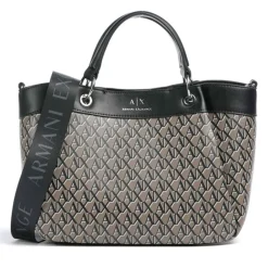 Borsa Donna a Mano con Tracolla ARMANI EXCHANGE colore Brown Bass - Black Linea Wave