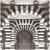 Borsa Donna a Mano con Tracolla GABS G3 PLUS Large in Pelle stampa Portone B/N