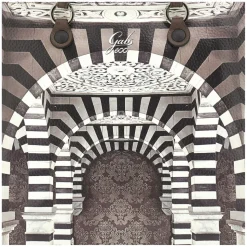 Borsa Donna a Mano con Tracolla GABS G3 PLUS Large in Pelle stampa Portone B/N
