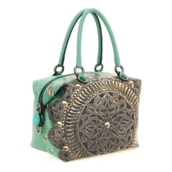 Borsa Donna a Mano con Tracolla GABS G3 PLUS Medium in Pelle stampa Rosone