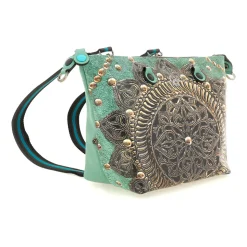Borsa Donna a Mano con Tracolla GABS G3 PLUS Medium in Pelle stampa Rosone