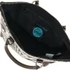 Borsa Donna a Mano con Tracolla GABS G3 PLUS Medium in Pelle stampa Portone B/N