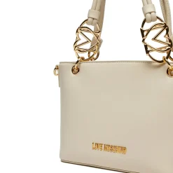 Borsa Donna a Mano con Tracolla LOVE MOSCHINO linea Jewel Avorio