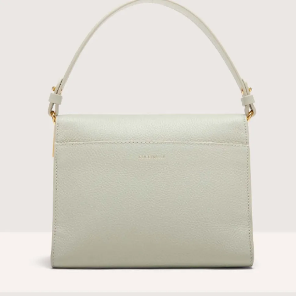 Borsa Donna a Mano con Tracolla COCCINELLE linea Binxie in Pelle Celadon Green