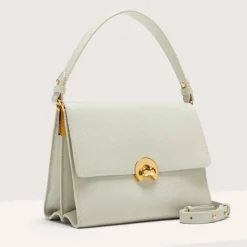Borsa Donna a Mano con Tracolla COCCINELLE linea Binxie in Pelle Celadon Green