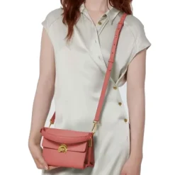 Borsa Donna a Mano con Tracolla COCCINELLE in Pelle linea Binxie Small colore Pot