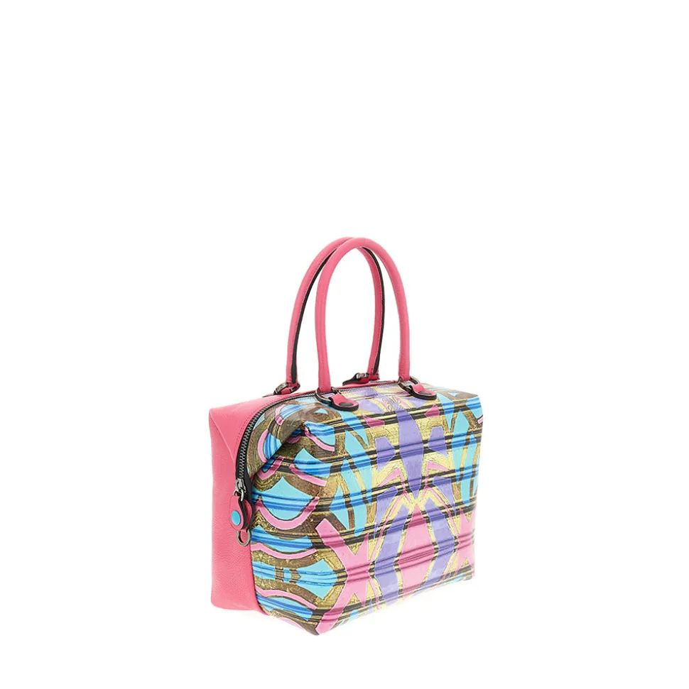 Borsa Donna a Mano con Tracolla GABS G3 PLUS Large in Pelle stampa Maori