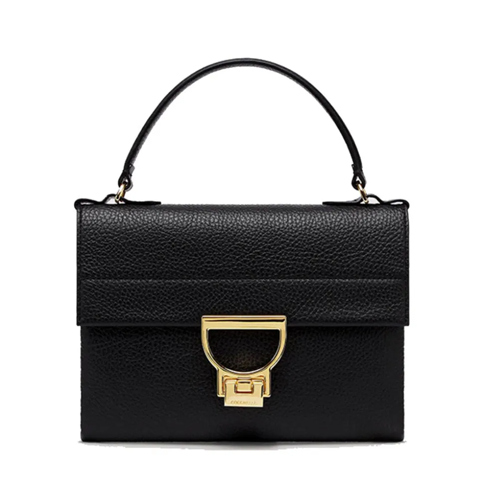 Borsa Donna a Mano con Tracolla COCCINELLE in Pelle Linea Arlettis Mini colore Nero
