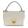 Borsa Donna a Mano con Tracolla COCCINELLE in Pelle Linea Arlettis Mini colore Pearl