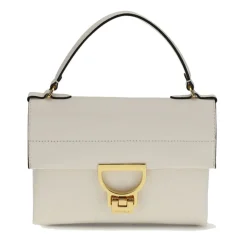 Borsa Donna a Mano con Tracolla COCCINELLE in Pelle Linea Arlettis Mini colore Pearl