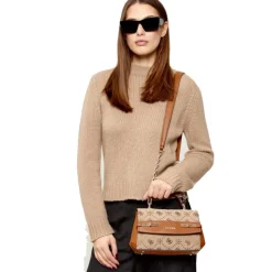 Borsa Donna a Mano GUESS Linea Melinda Colore Latte Logo Misura Piccola