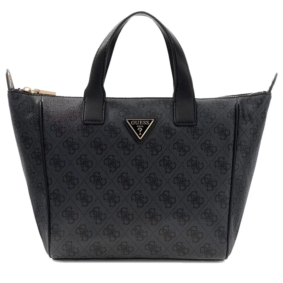 Borsa Donna a Mano in Tessuto GUESS Linea Follie colore Coal Logo
