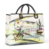 Borsa Donna a Mano Large BRACCIALINI linea Cartoline stampa Firenze