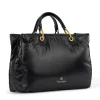 Borsa Donna a Mano Large BRACCIALINI linea Beth Puffy in Nylon Nero