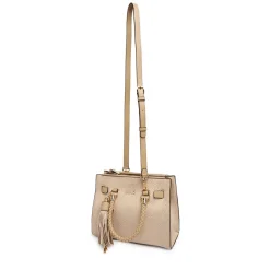 Borsa Donna a Mano LIU JO Neutro con Logo Monogram All Over
