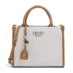 Borsa Donna a Mano LIU JO stampa Monogram Bianco