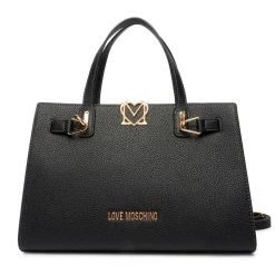 Borsa Donna a Mano LOVE MOSCHINO linea Soft Sculpt Nera