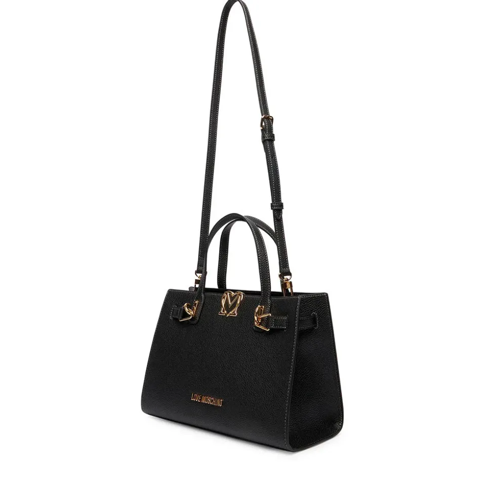 Borsa Donna a Mano LOVE MOSCHINO linea Soft Sculpt Nera
