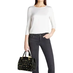 Borsa Donna a Mano Media BRACCIALINI linea Beth Strass Nera