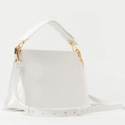 Borsa Donna a Mano Media COCCINELLE in Pelle linea Spin colore Brillant White - Celadon Green