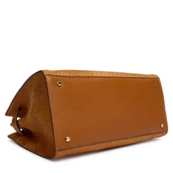 Borsa Donna a Mano Media LIU JO Marrone con Logo Monogram All Over