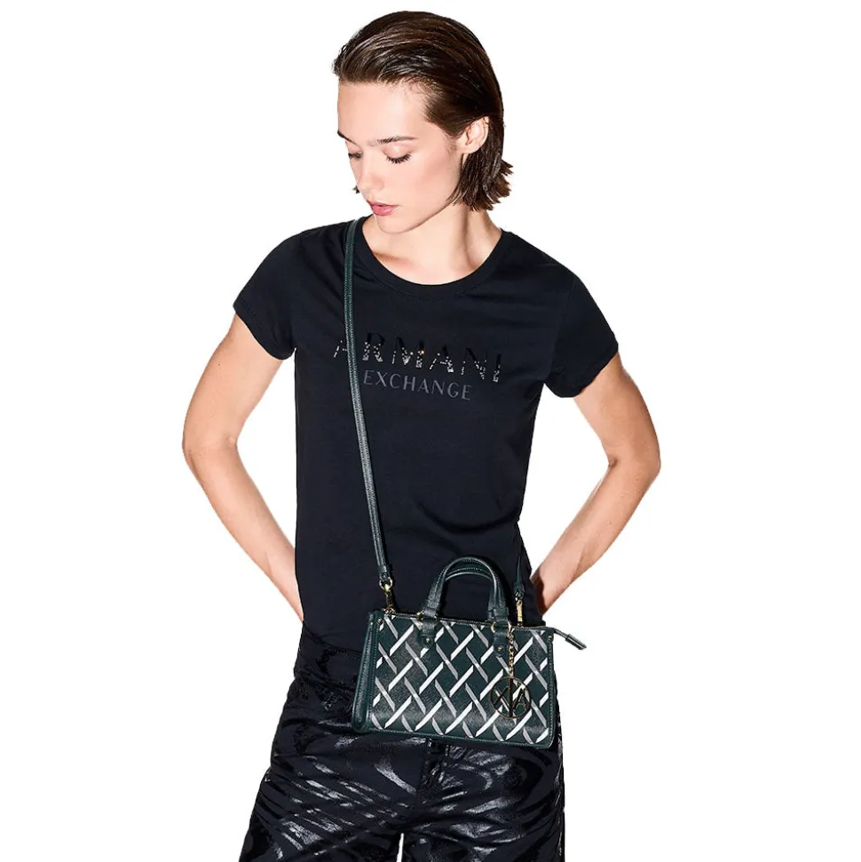 Borsa Donna a Mano Mini ARMANI EXCHANGE colore Beat Green