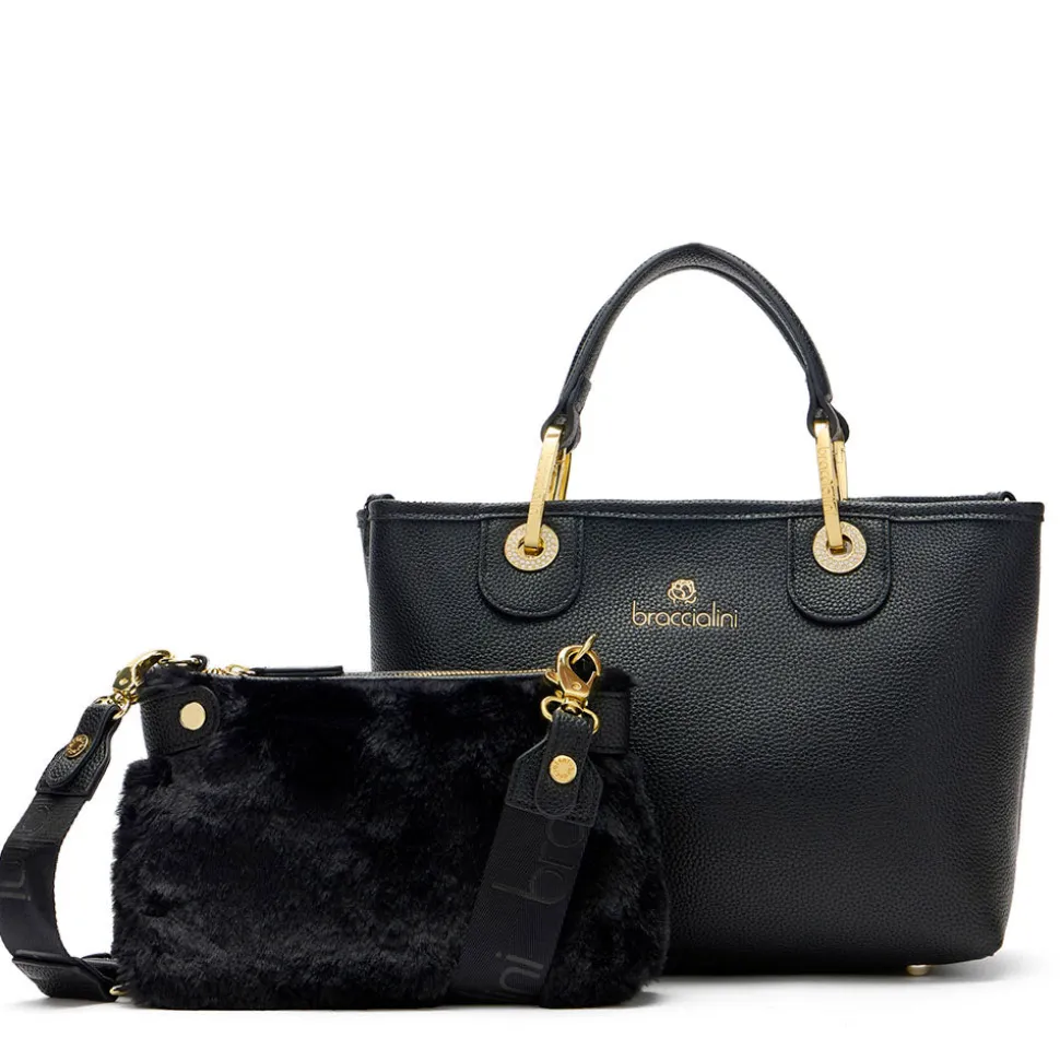 Borsa Donna a Mano Small BRACCIALINI linea Beth Nero