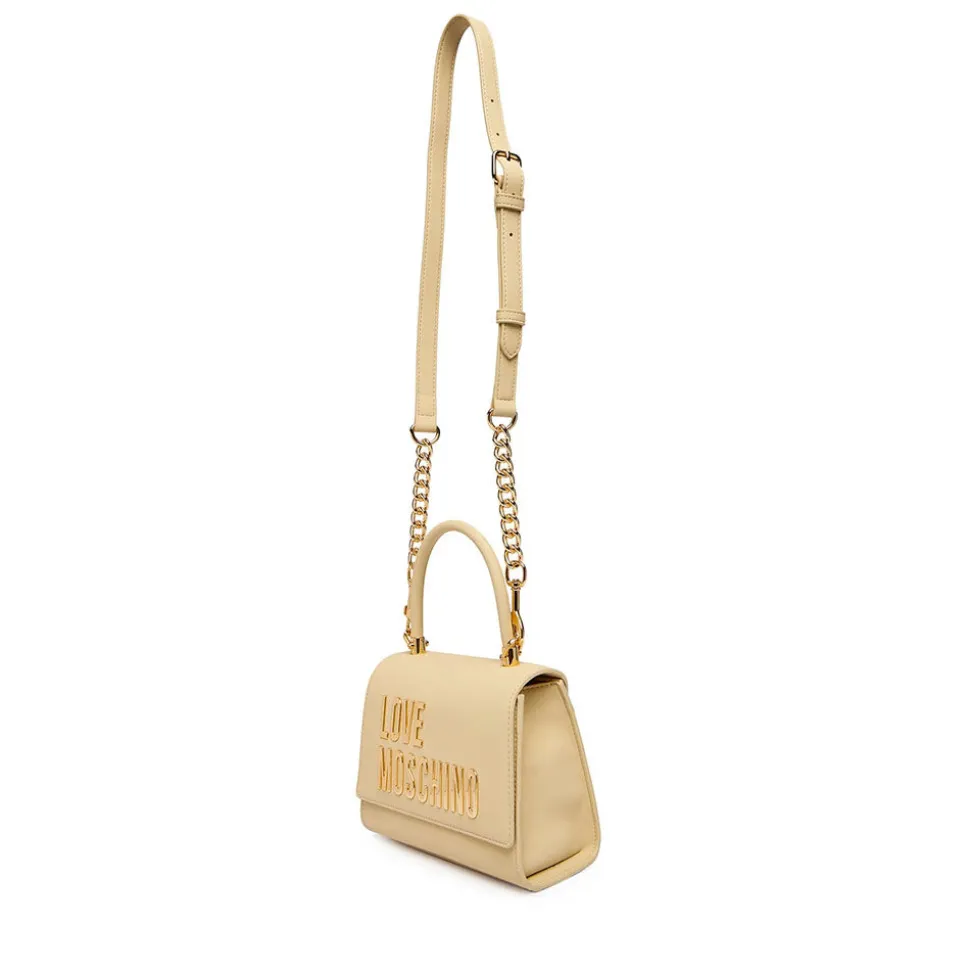 Borsa Donna a Mano Small LOVE MOSCHINO linea Bold Bag color Burro