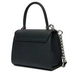 Borsa Donna a Mano Small LOVE MOSCHINO linea Bold Bag colore Nero e Nikel