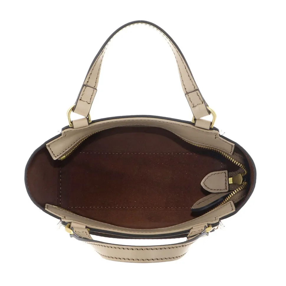 Borsa Donna a Mano THE BRIDGE linea Lucrezia in Pelle color Burro