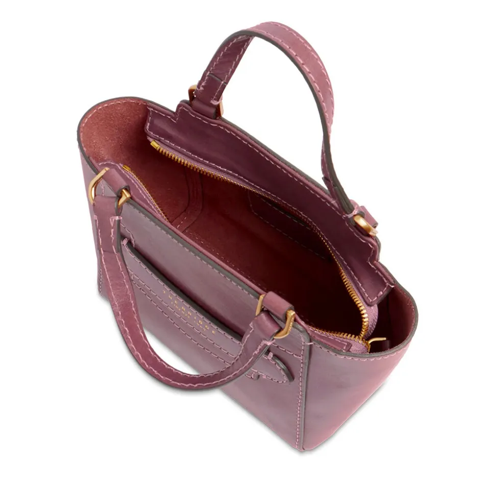 Borsa Donna a Mano THE BRIDGE linea Lucrezia in Pelle Viola Orchidea