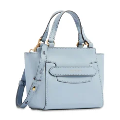 Borsa Donna a Mano THE BRIDGE linea Lucrezia in Pelle Azzurro Acqua